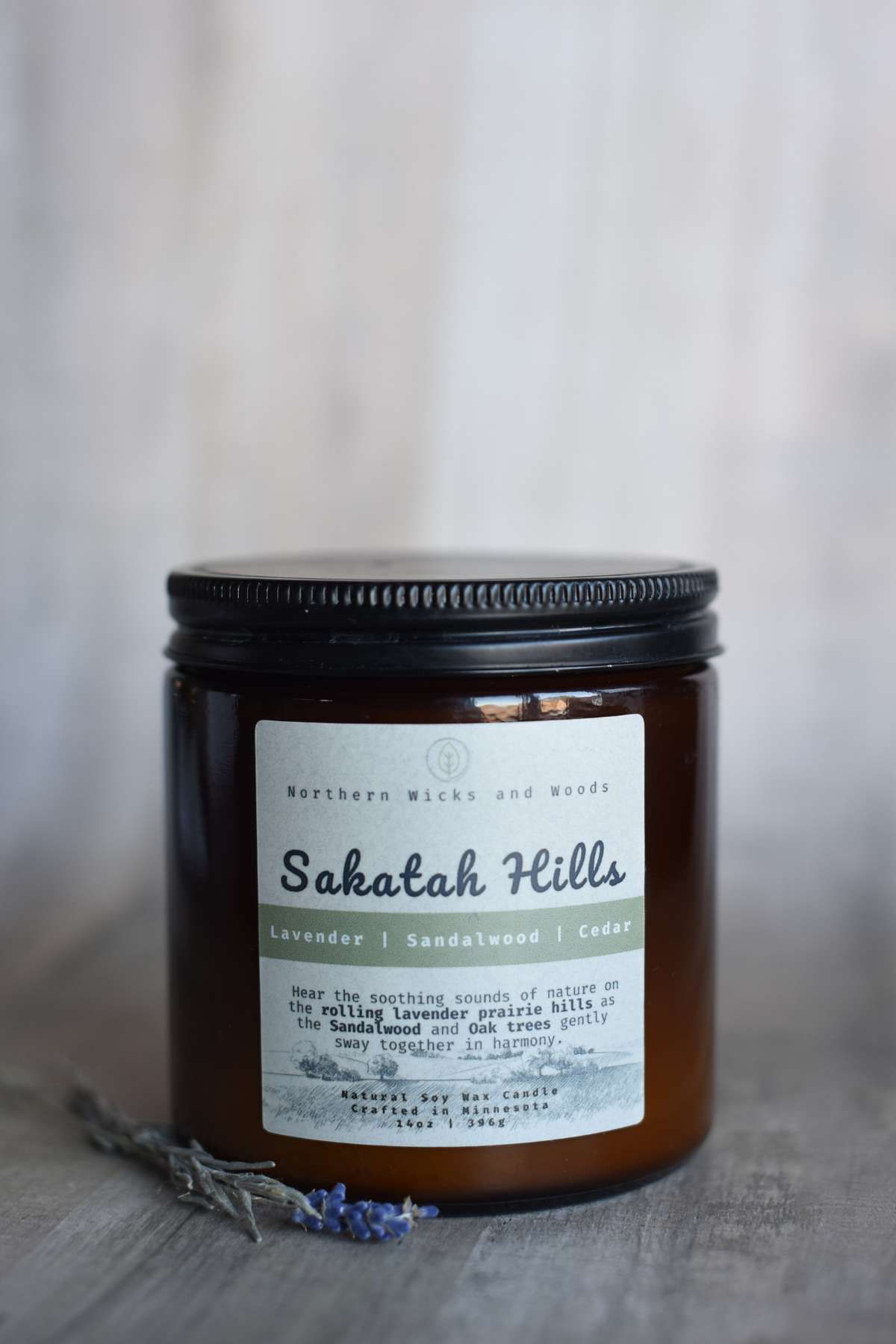 Sakatah Hills: Lavender, Sandalwood and Cedar Candle