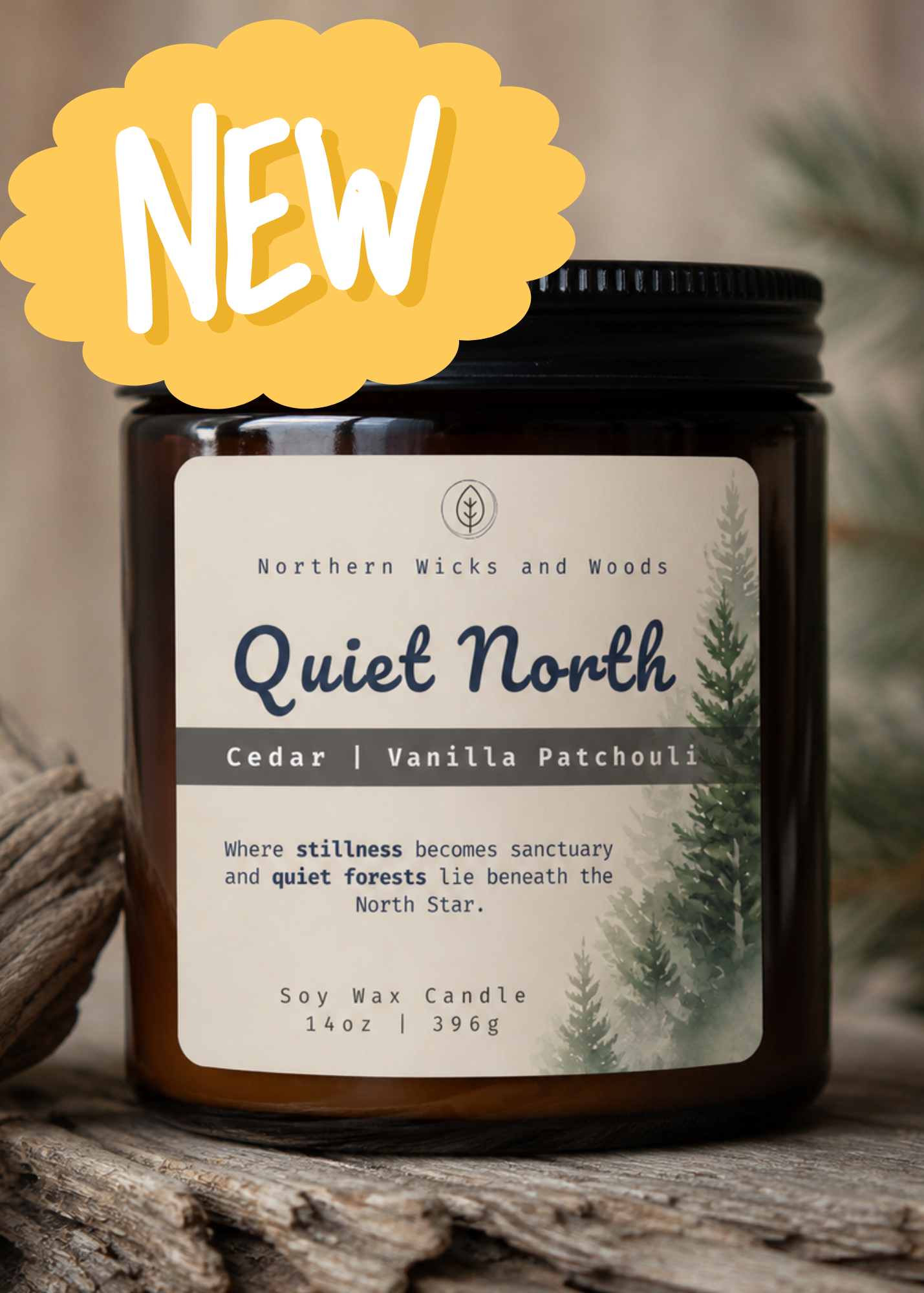 Quiet North: Cedar and Vanilla Patchouli