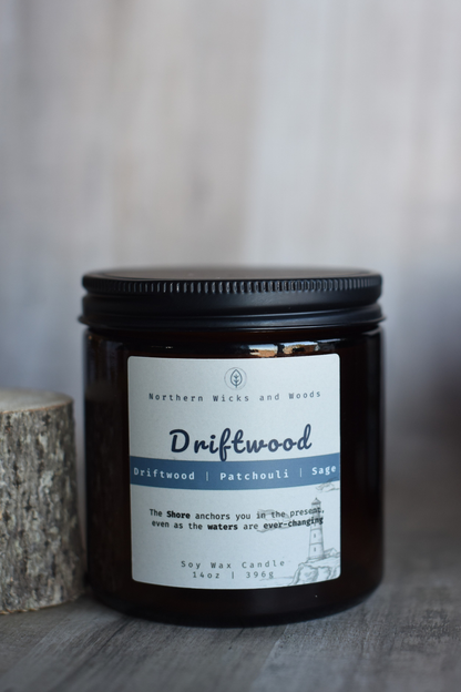 Driftwood: Patchouli and Sage Candle