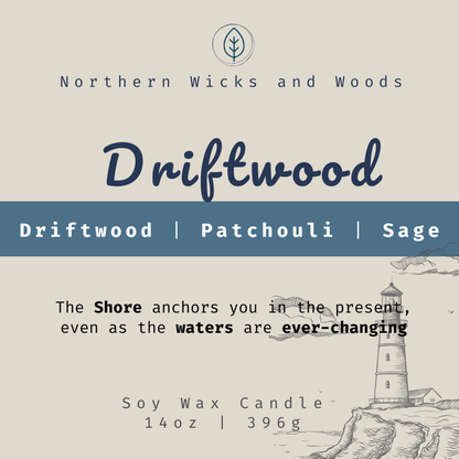 Driftwood: Patchouli and Sage Candle