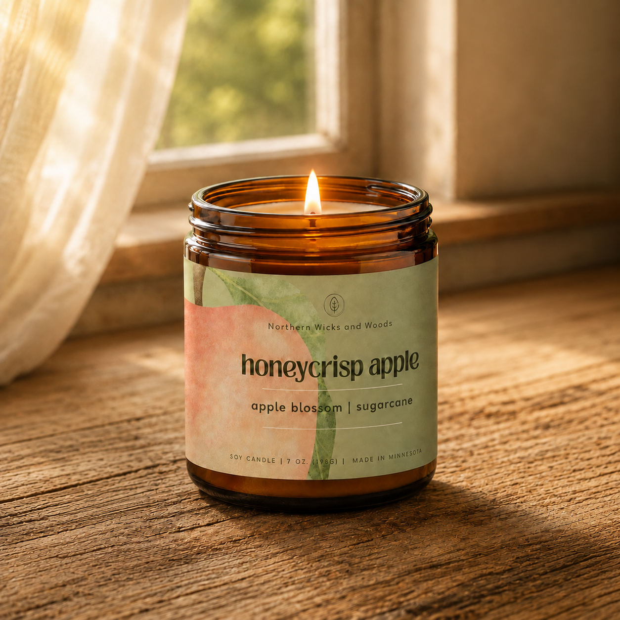 Honeycrisp Apple Candle