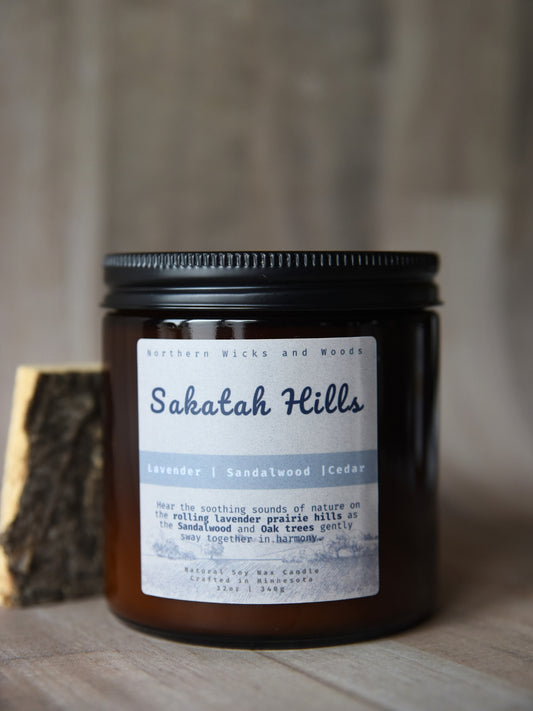Sakatah Hills: Lavender, Sandalwood and Cedar Candle