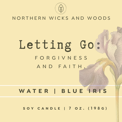 Letting Go : Water and Blue Iris