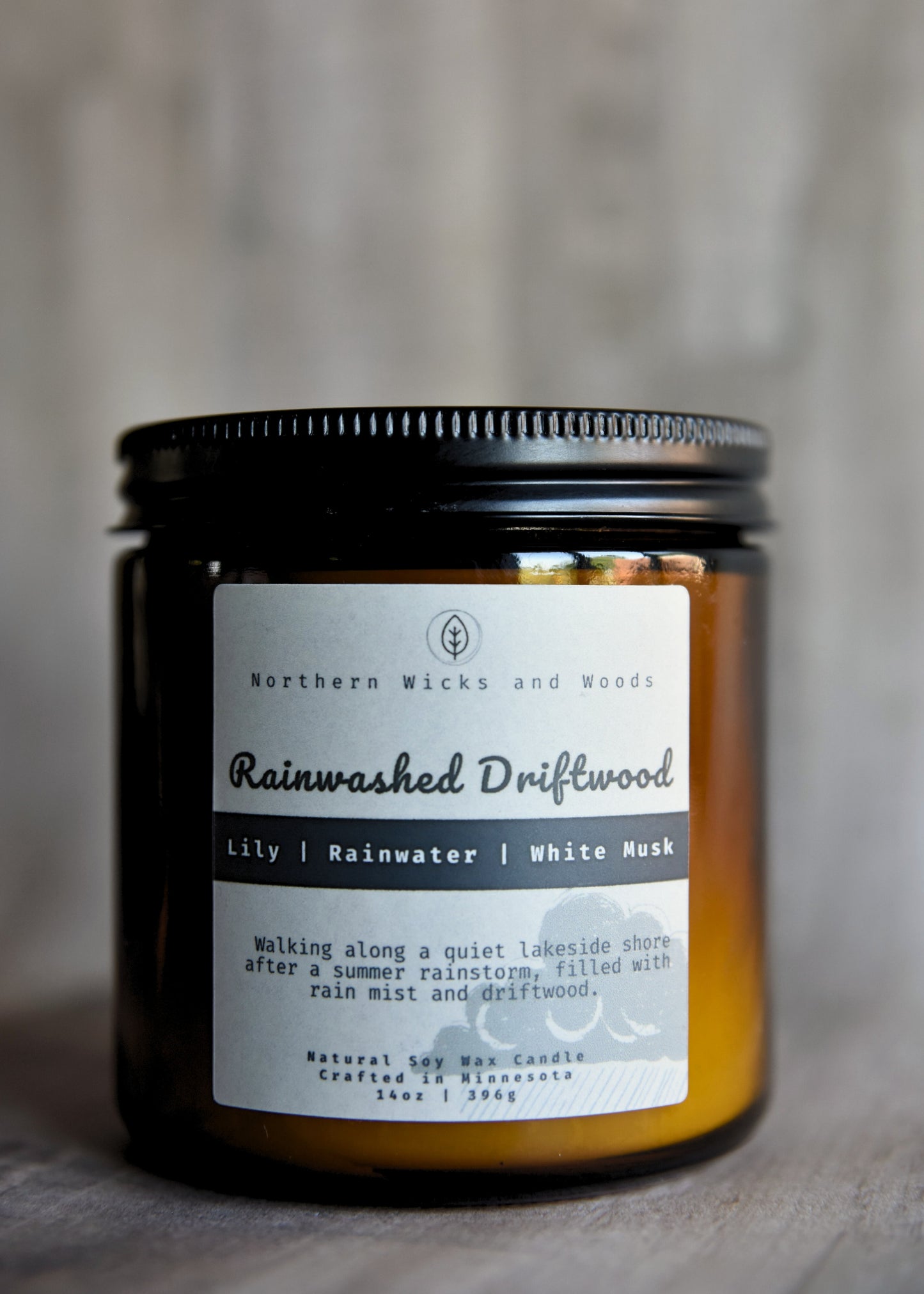 Raindwashed Driftwood Candle