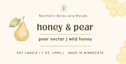 honey & pear candle: pear nectar and wild honey